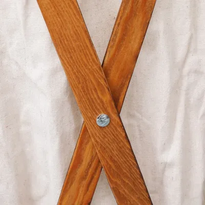 Produktbild von vidaXL Faltbarer Wäschekorb Cremeweiß Holz und Stoff