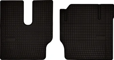 Immagine prodotto di Tappetini auto in gomma adatto per MAN F2000 (1994-, camion, versione senza poggiapiede lato passeggero) neri, set 2 pz, con fissaggi