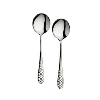 Produktbild von Wilmax Suppenlöffel 18 cm Edelstahl 2er Set WL-999220/2B