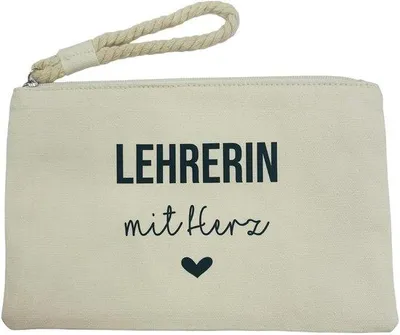 Productafbeelding van Kleine clutch tas in crèmekleur met handgreep