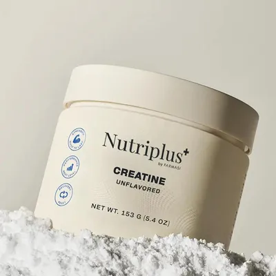 Produktbild von NEUE Nutriplus Kreatin Monohydrat mit Vitamin B6 – Mehr Kraft, Energie & Muskelaufbau 153 g| KBruShop
