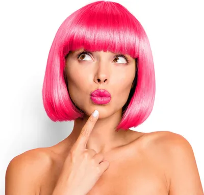 Produktbild von Bob Perücke für Damen, Herren & Kinder Cabaret 14 Farben Pink