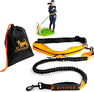 Produktbild von Freilaufleine für Hunde bis 60 kg - Joggen mit Bungee-Leine und Bauchgurt