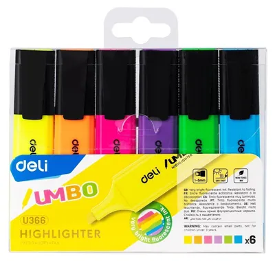 Immagine prodotto di Pennarello Umbo 1-5 mm, 6 colori - deli