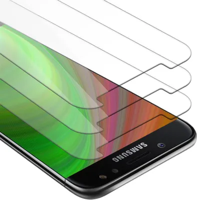 Produktbild von Cadorabo 3x Panzer Folie für Samsung Galaxy J5 2017 Schutzfolie in Transparent Folie Tempered Display-Schutzglas