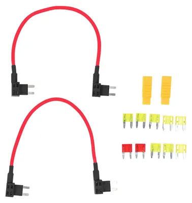Immagine prodotto di 2 set di cavi bypass TIPM Supporto adattatore fusibile 14AWG 20AMP Riparazione relè pompa carburante Accessori Ricambio per CBWPR091AA