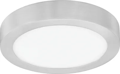 Produktbild von EGLO LED Deckenleuchte FUEVA 4, 1 flammige Deckenlampe, Material: Metallguss, Kunststoff, Farbe: Nickel matt, weiß, Ø: 22,5 cm, Flurlampe