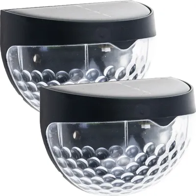 Zdjęcie produktu dla Tg71393 Lampa Solarna Led 2Szt./Kpl Latarnia Kinkiet Ścienny Z Czujnikiem Zmierzchu