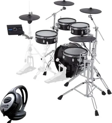 Produktbild von Roland E-Drum VAD307 Acoustic Design Kit mit Kopfhörer