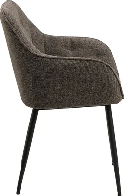 Produktbild von Brooke Esszimmerstuhl Mit Armlehnen Bouclé grau.