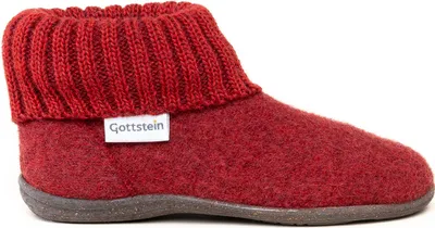 Produktbild von Gottstein Alpine Boot RU Hüttenschuh Hausschuh mit optimaler Passform, Wasserfeste Sohle, Weiches Strickbündchen