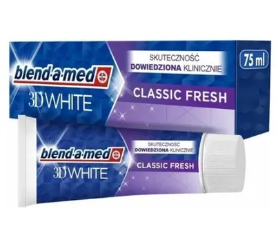 Produktbild von Blend-a-med | Zahnpasta Classic Fresh 3DWhite - 75 Ml - Whitening - mit Fluor - Schutz Für Zähne Und Zahnfleisch