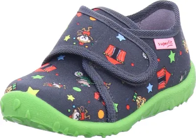 Produktbild von Superfit Junge-Hausschuh SPOTTY Zirkus Grau, Farbe:grau, EU Größe:20