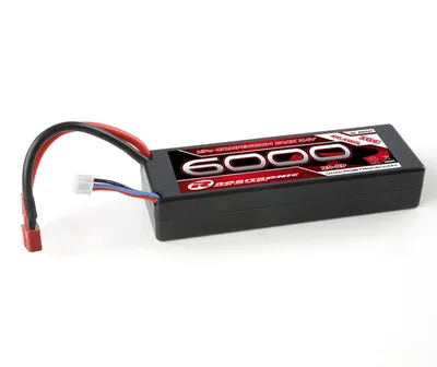 Produktbild von Robitronic LiPo Akku 6000mAh 2S 50C Racing Pack T-Stecker