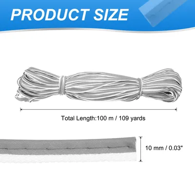Produktbild von Reflektierendes Paspelband 109 Yards/100 Meter, Einfassungsband zum Aufn?hen von hochsichtbarem Paspelband fš¹r Kleidungstasche, Highlight Silber