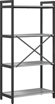 Produktbild von vidaXL Bücherregal Grau Sonoma 60 x 30 x 120 cm Holzwerkstoff
