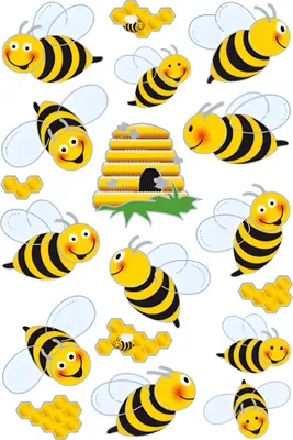 Produktbild von HERMA 3227 Aufkleber Bienen klein groß, 18 Stück, 3D Tiere Sticker mit Bienenwaben Bienenstock Motiv, Kinder Etiketten für Fotoalbum Tagebuch Poesiealbum Scrapbooking Geburtstag Deko DIY Basteln