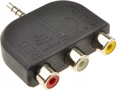 Produktbild von Vitalco JR64 Adapter Jack 3.5mm 4-polig auf 3x RCA Audio Video