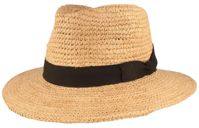 Knautschbarer Crochet Strohhut Traveller von Hut-Breiter in beige