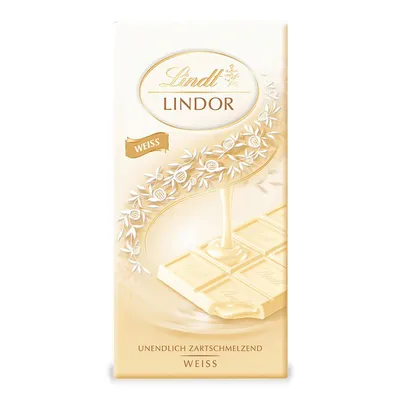 Immagine prodotto di Lindt Lindor Tavoletta di cioccolato bianco con ripieno fondente 100g