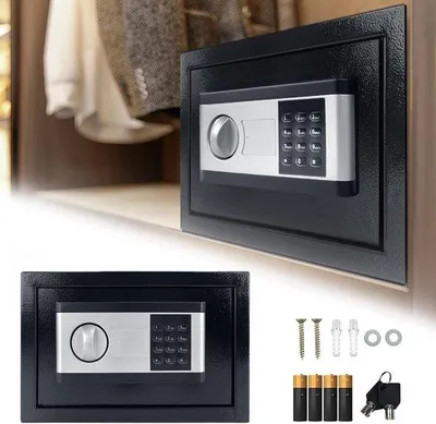 Obrázek produktu pro Bezpečná ocelová skříň | Digitální číselné kódy a klíče | různé varianty 12 l/22 l/34 l | snadná instalace