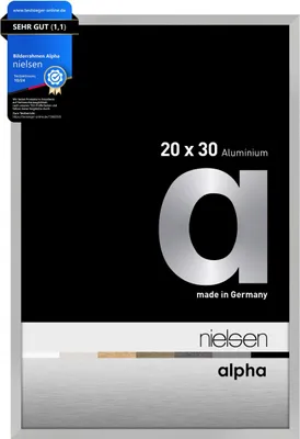 Produktbild von nielsen Aluminium Bilderrahmen Alpha, 20x30 cm, Silber Matt