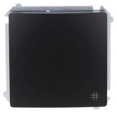 Immagine prodotto di Modulo interruttore trasversale SIMON BASIC Terminali a vite Nero opaco BMW7.01/49