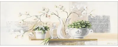 Produktbild von Leinwandbild Flower Pots 77x27 cm
