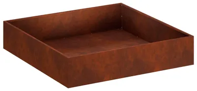 Produktbild von vidaXL Garten-Pflanzgefäß Rostoptik 80 x 80 x 20 cm Wetterfeststahl