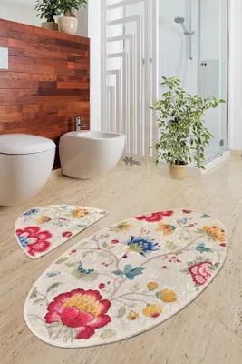 Produktbild von Mijolnir, Arya Oval, Badematten, Mehrfarbig, Polyester, 60 x 100 cm