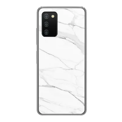Produktbild von MuchoWow® Handyhülle Schutzhülle Hülle für Samsung Galaxy A03s Marmor - Weiß - Linie - Muster - Luxus - Marmoroptik Silikon Softcase Handy Hülle - Schutz
