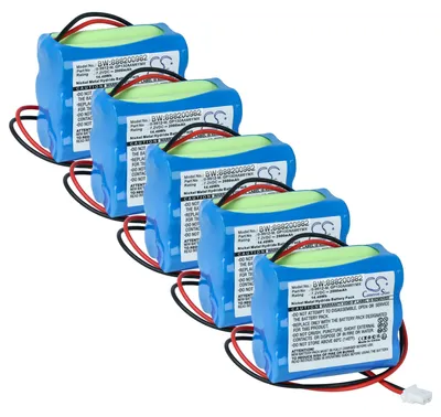 Produktbild von vhbw 5x Akku kompatibel mit Visonic Powermax Plus Alarmanlage, Alarmsystem (2000 mAh, 7,2 V, NiMH)