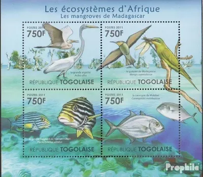 Produktbild von Briefmarken Togo 2011 Mi 4157-4160 Kleinbogen (kompl.Ausg.) postfrisch Afrikanische Ökosysteme