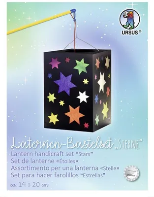 Produktbild von URSUS Sterne, Papierlaterne, Karton, Papier, Schwarz, Einfarbig, Rechteckig, Junge/Mädchen