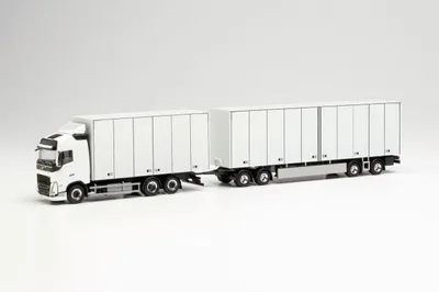 Produktbild von Herpa LKW Volvo FH4 Glob/Aerop. Eurocombi-Kühl-KHZ weiß 315302