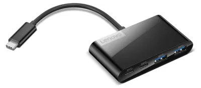 Image de Lenovo GX91L84354 Hub USB Type-C 4 ports USB noir