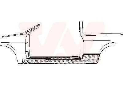 Produktbild von VAN WEZEL 5820102 Schweller Reparaturblech Einstiegblech Rechts für VW Polo Coupe (86C, 80) Polo Schrägheck (86C, 80) Polo Classic (86C, 80) Derby