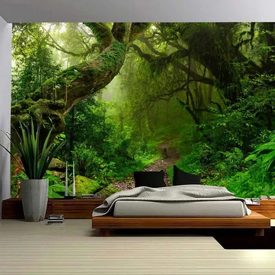 Obrázok produktu pre Nástenná tapiséria s motívom prírodnej krajiny, 150x130 cm, dekorácia do spálne
