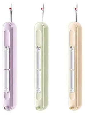 Zdjęcie produktu dla Nawlekacz do igieł rozcinacz szwów 2W1 ergonomiczny zestaw 3 sztuki