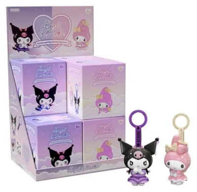 Produktbild von Comansi Schlüsselanhänger "Engel & Teufel" in Geschenkbox, verschiedene Ausführungen, 8 Stück (jeweils 4 Stück)
