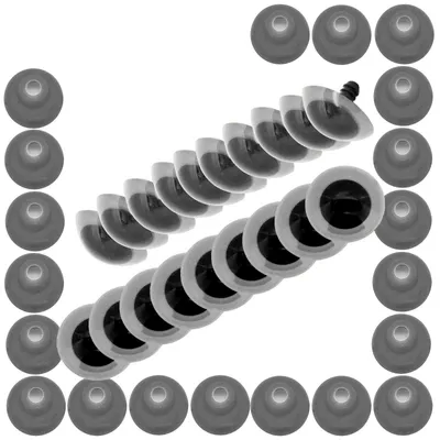 Sicherheits-Augen m. Gegenstück transparent