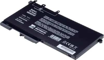 Produktbild von T6 Power Akku für Dell Laptop, Teilenummer 3DDDG, Li-Poly, 11,4 V, 4450 mAh (51 Wh), schwarz