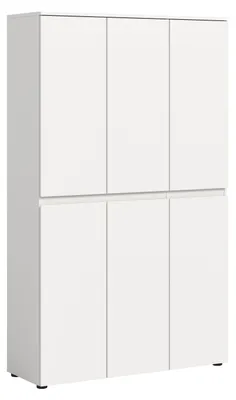 Produktbild von Scarpa Kleiderschrank 6 Türen weiß.