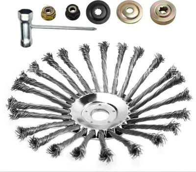 Produktbild von INF 10 inch Grastrimmerkopf Stahlseilbürste Edelstahl PolyurethanRasenpflege