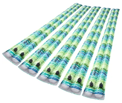 Produktbild von VEVOR Pool Beschwerungssack, 6er Pack à 240x30 cm, 0,4 mm dicke PVC-Wassersäcke mit Reflektorstreifen u. mit auslaufsicherem Schraubverschluss, zur Befestigung von Poolabdeckungen im Winter, blau