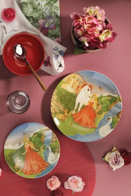 Produktbild von Hermia Concept, NCHR03YS880289, Essservices, Tafelservice (3-teilig), Mehrfarbig, Feines Steingut, 25 x 25 x 2 cm