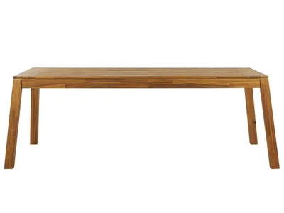 Obrázek produktu pro BELIANI Zahradní jídelní stůl světlý akát masivní dřevo 210x90 cm 8 sedák obdélníkový vnitřní i venkovní rustikální