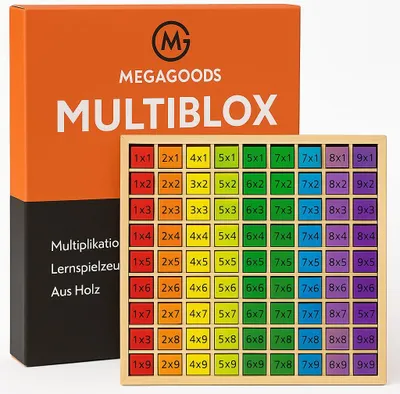 Obrázek produktu pro Montessori matematická učební hračka násobilka pro děti dřevo CZ.