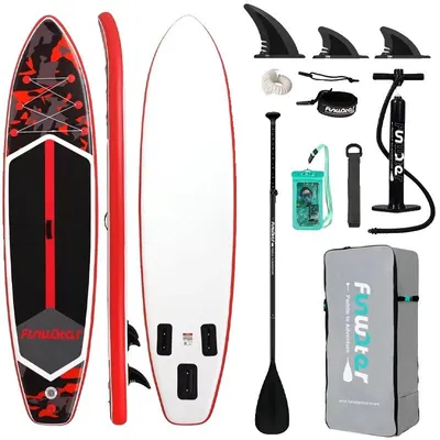 Obrázok produktu pre Nafukovacia doska na paddleboarding, maximálna nosnosť 180 kg, odolný PVC materiál, model SUPFW32A
