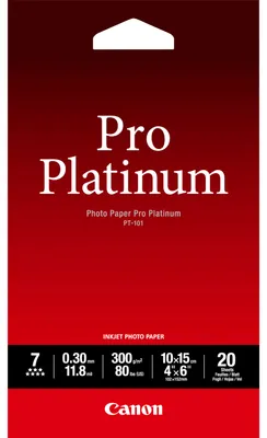 Produktbild von Canon PT-101 10x15 cm, 20 Blatt Photo Paper Pro Platinum   300 g